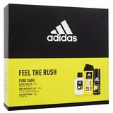 Adidas pure game darovni set toaletna voda 100 ml + gel za tuširanje 250 ml + dezodorans 150 ml za muškarce
