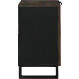  Ormar za sudoper Orah Masivno drvo Metal Srednji Elegantan | shoptok.hr