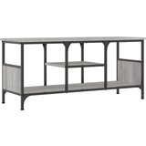 Maison Chic TV omarica - TV enota - Televizijska omarica siva sonoma 100x35x45 cm inženirski les in železo, (21699056) Cene