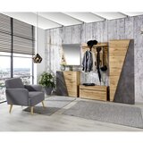 Mömax Garderobna Klop Venedig, Hrast Wotan | Shoptok.si