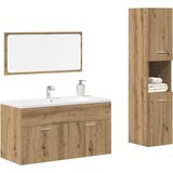 vidaXL 3-dijelni set kupaonskog namještaja käsityöläinen tammi | shoptok.hr