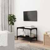 TV ormarić crni 60 x 33 x 41 cm od konstruiranog drva i čelika Cijene