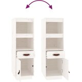  Visoka komoda bijela 34 x 40 x 108,5 cm od masivne borovine | shoptok.hr