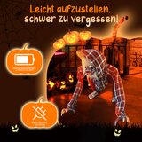 SHX Figura živali Volk sedeci volcji in glava roke animiran Halloween dekoracija | Shoptok.si