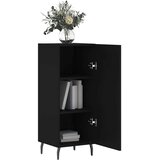  Komoda crna 34,5 x 34 x 90 cm od konstruiranog drva | shoptok.hr