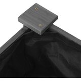  Povišena vrtna gredica s oblogom siva 120x120x25 cm od jelovine | shoptok.hr