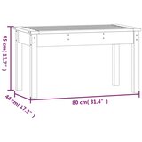  Klupa 80x44x45 cm od masivne borovine | shoptok.hr