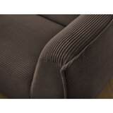 Bobochic Paris Rjava sedežna garnitura iz rebrastega žameta 242 cm Giorgia – | Shoptok.si