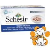 Schesir multipack Tuna With Seabass 6x50g,Vlažna Hrana Sa Tunjevinom i Brancinom Cene