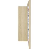  LED kupaonski ormarić s ogledalom boja hrasta 100x12x45 akrilni | shoptok.hr