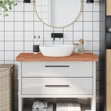 vidaXL Kupaonska radna ploča 100x50x4 cm masivna bukovina | shoptok.hr