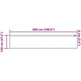  Čipkasta zavjesa sa zavjesama Bijelo 500 x 120 cm Poliester | Eponuda.com
