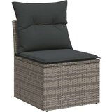  10-dijelni set vrtnih sofa od poliratana s jastucima sivi | shoptok.hr