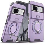 Torbica CamShield Ring stand za Google Pixel 8A ljubicasta