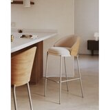 Kave Home Barski stol v bež in naravni barvi (višina sedeža 77 cm) Eamy – | Shoptok.si