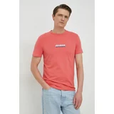 Guess Kratka majica moški, roza barva