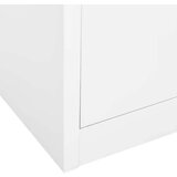  Pisarniška omara bela 90x40x180 cm jeklo, (20705072) | Shoptok.si