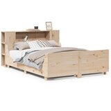 Maison Chic Posteljni Okvir - Dvoposteljna postelja brez vzmetnice 120x190 cm trdna borovina, (22081861) | Shoptok.si