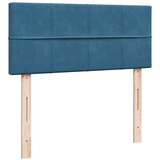 vidaXL Okvir kreveta s madracem tamnoplavi 120x200 cm baršunasti | shoptok.hr