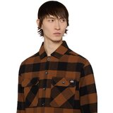 Dickies Srajca 'SACRAMENTO' kostanj rjava / črna | Shoptok.si