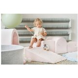 MeowBaby Igralište od ružičaste baršunaste pjene 225x90x30 cm Montessori - | shoptok.hr