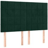  LED uzglavlje tamnozeleno 144x5x118/128 cm baršunasto | Eponuda.com