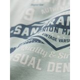 Ombre San Francisco men's printed cotton t-shirt - mint | Shoptok.si