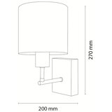 Brilagi Zidna lampa BOBO WOOD 1xE27/25W/230V hrast/crna/bela/medvedići | Eponuda.com