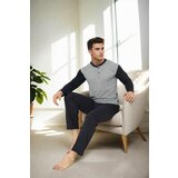 Dewberry J2580 Mens Jacquard Pyjama Set-GREY | Shoptok.si