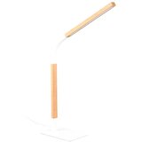 Tri O Bijela/u prirodnoj boji LED stolna lampa s mogućnosti zatamnjivanja s drvenim sjenilom (visina 73,5 cm) Norris – | shoptok.hr