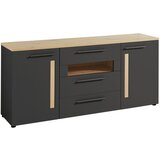 Hom`in komoda, barve grafita, barve hrasta | Shoptok.si