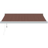 vidaXL Avtomatsko zložljiva tenda rjava 300x250 cm | Shoptok.si