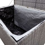 vidaXL Vrtna kutija za pohranu siva 150 x 100 x 100 cm od poliratana | shoptok.hr