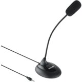 TooQ Večpredstavnostni upogljivi mikrofon - 3,5 mm priključek 2M črn, (20561958) | Shoptok.si