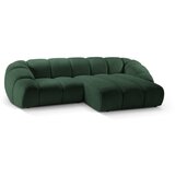 Micadoni Home Zelena žametna kotna sedežna garnitura Diana – | Shoptok.si