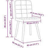  Jedilni stoli 4 kosi modro blago, (21822551) | Shoptok.si