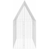  Kavez za zečeve Srebrno 400 x 100 x 210 cm Cinkani čelik | shoptok.hr
