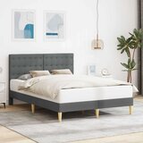  Okvir za krevet Tamnosiva 140 x 190 cm Tkanina - Tamnosiva 140 x 190 cm | shoptok.hr