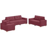  Set kauča od 3 dijela s jastučićima u boji vina | shoptok.hr