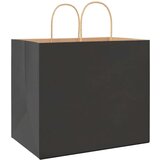  Papirnate vrećice 250 kom s ručkama crne 32x22x28 cm | shoptok.hr
