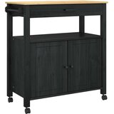  Kuhinjski kolica Jednobojno Crna 88 5 x 40 x 48 cm | shoptok.hr