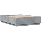  Okvir kreveta boja betona 120x190 cm od konstruiranog drva | shoptok.hr