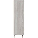  Visoka komoda siva boja hrasta 69,5x31x115 cm konstruirano drvo | shoptok.hr
