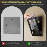 EMFOGOO 2x okvir za vinilne plošče 12 × 12", črn | Shoptok.si