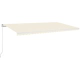 Tenda na ručno uvlačenje s LED svjetlima 600 x 300 cm krem | shoptok.hr