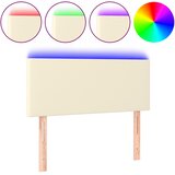  LED uzglavlje krem 80 x 5 x 78/88 cm od umjetne kože | shoptok.hr