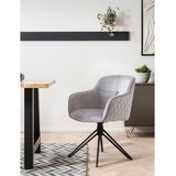 Livetastic Naslanjač Samt, Svetlo Siva, Vrtljiv | Shoptok.si