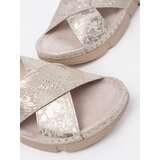 GOODIN Light beige flat sandals | Shoptok.si