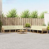  Set vanjskih sofa 9 kom. Bijela i krem | shoptok.hr