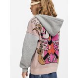 Desigual Jopa na zadrgo siva / temno roza / rdeča / črna | Shoptok.si